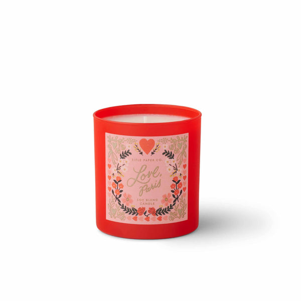 Rifle Paper Co - Love, Paris 9 oz Glass Candle