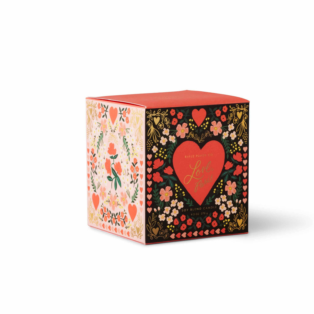 Rifle Paper Co - Love, Paris 9 oz Glass Candle
