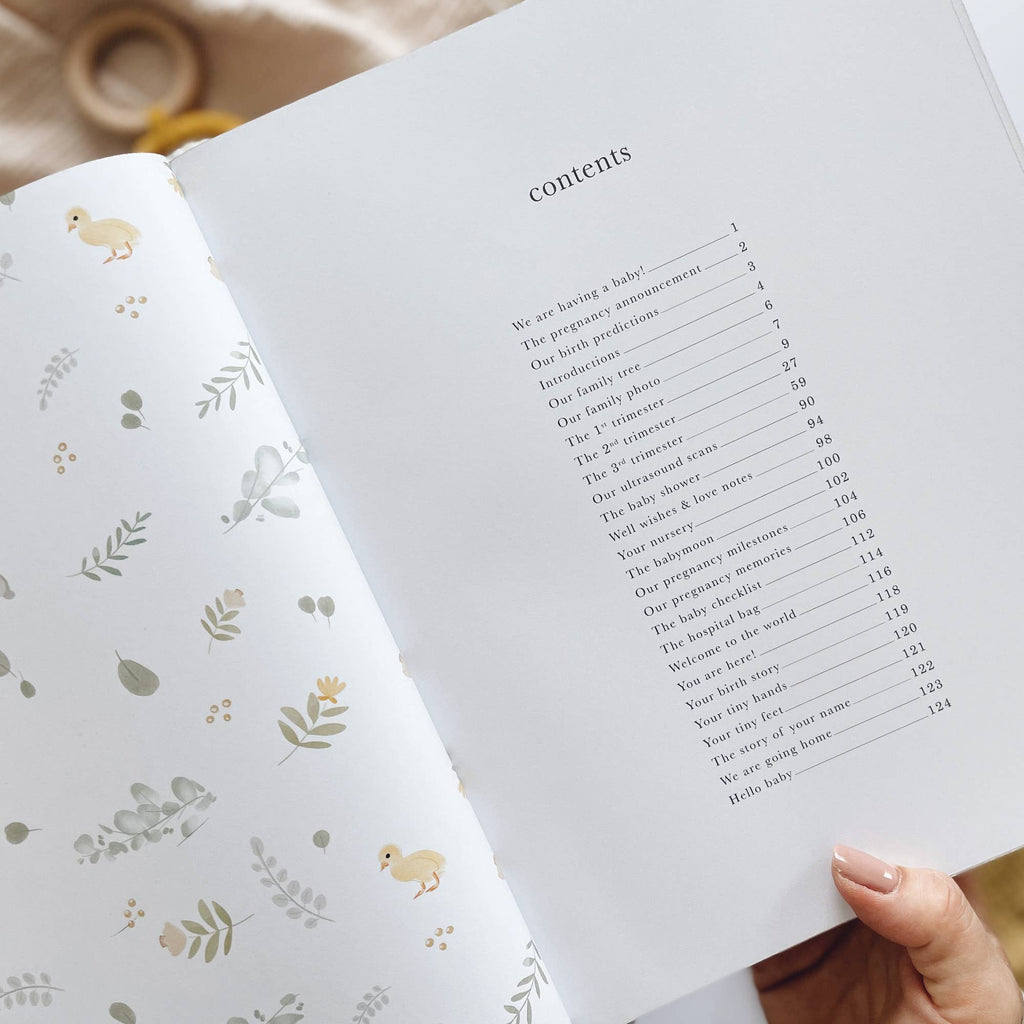 Blush And Gold - Pregnancy Journal (Animals)