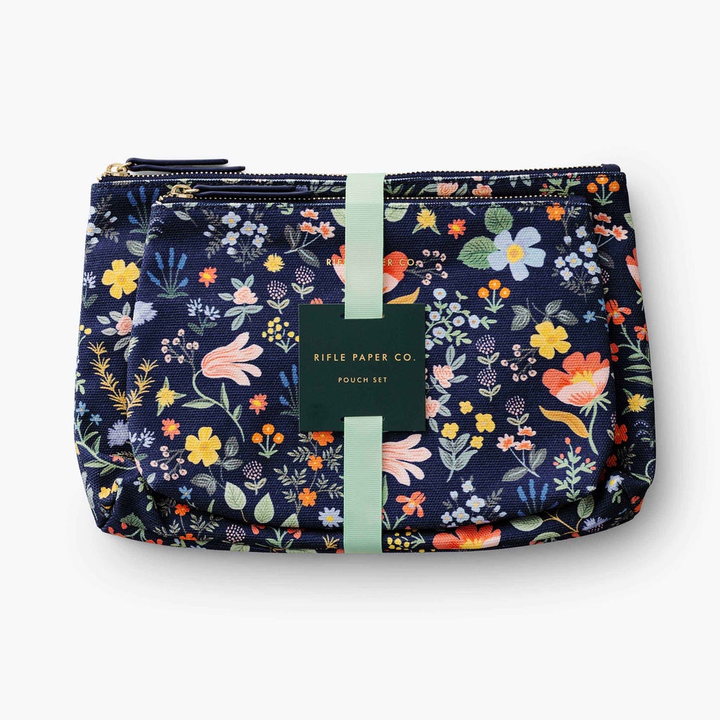 Rifle Paper Co. - Bramble Fields Zippered Pouch Set