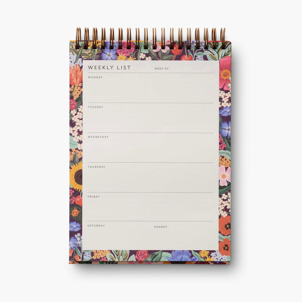 Rifle Paper Co. Desktop Weekly Planner - Blossom