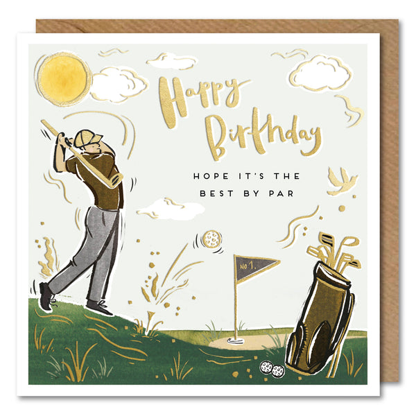 Paperlink - Fever Pitch - Golf Birthday Card
