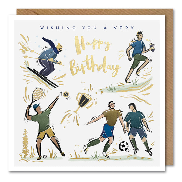 Paperlink - Fever Pitch - Sportsmen Birthday Card