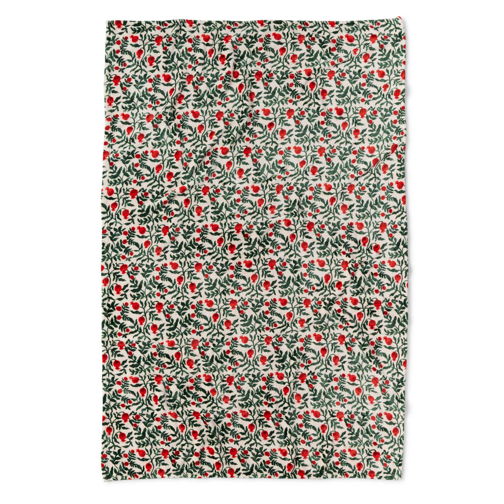 Floral patterned fabric on a white background