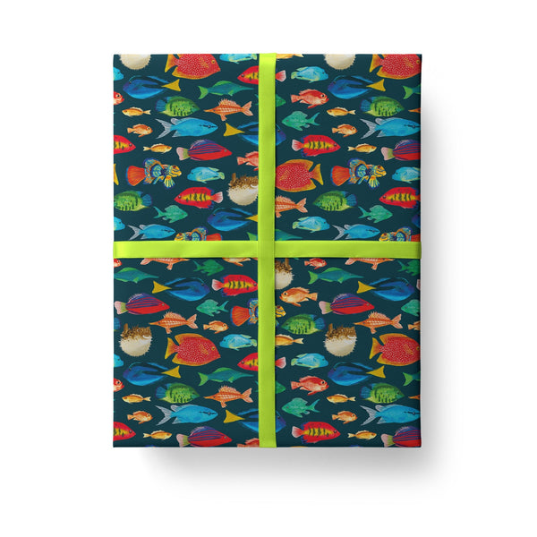 The Art File Fishes Gift Wrap