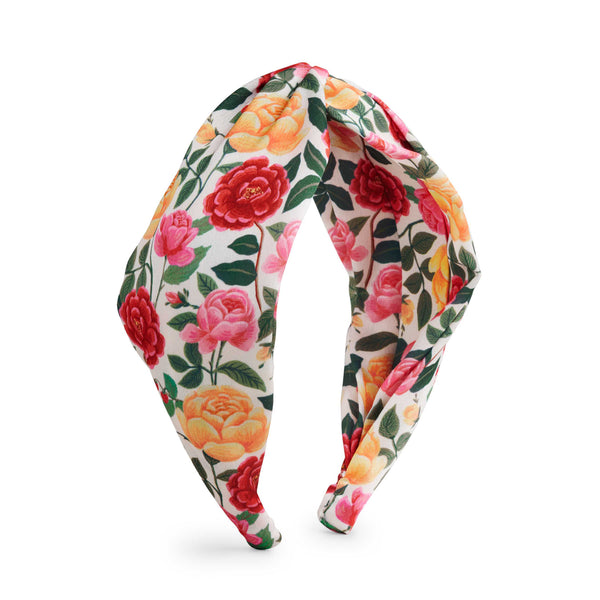 Rifle Paper Co. Silky Twisted Headband - Roses