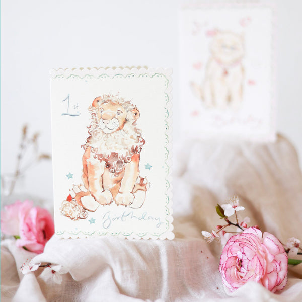 Sophie Amelia Creates - 1st Birthday Lion Card