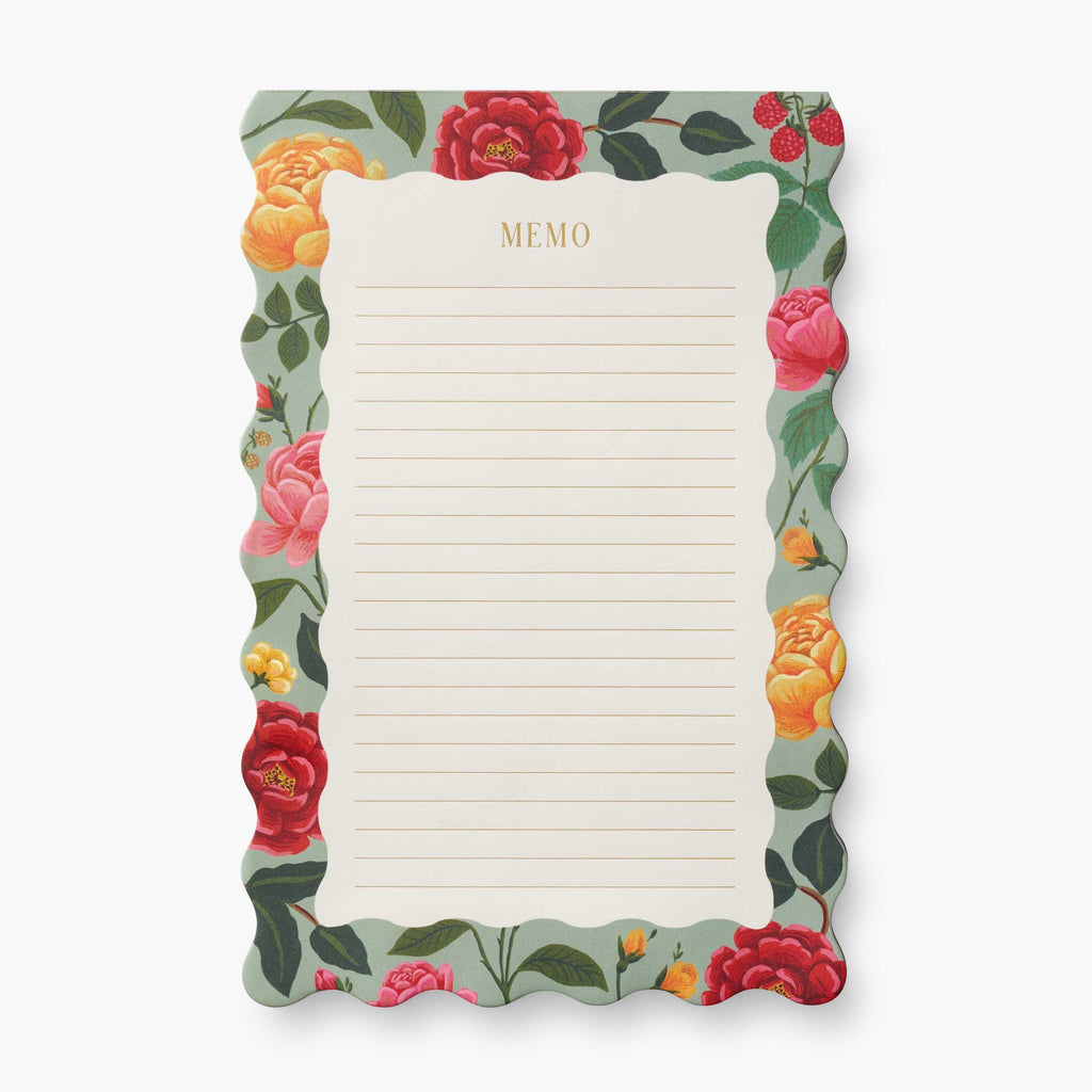 Rifle Paper Co. Large Memo Notepad - Roses