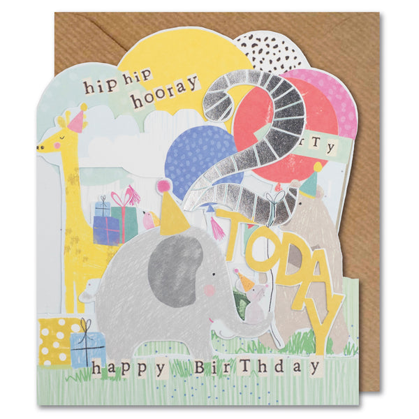 Paperlink Hopscotch 2nd Birthday Card