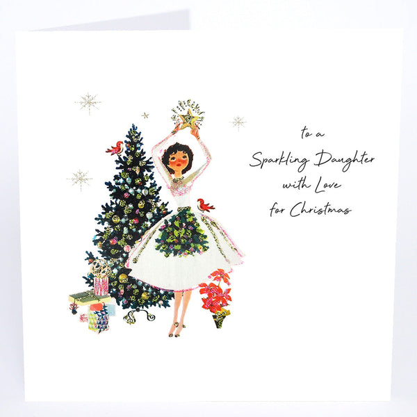 Five Dollar Shake To a Sparkling Daughter Christmas Card (Large)