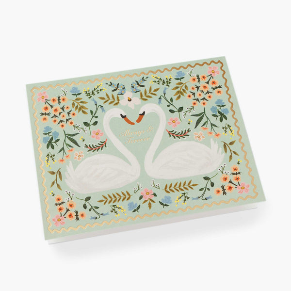 Rifle Paper Co. Always & Forever Swans Card