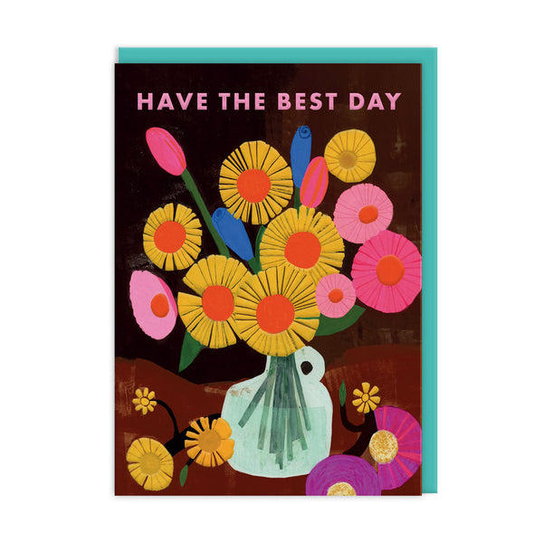 Ohh Deer Have The Best Day Vase Birthday Card