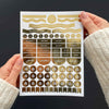 Blush And Gold - Planner Sticker Pack (3 sheets)