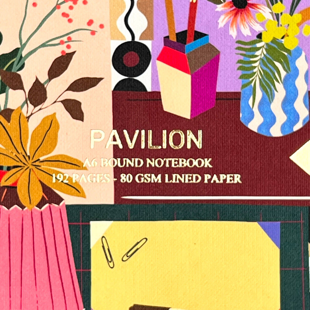 Pavilion - Lifestyle A6 Buckram Embossed Foiled Notebook