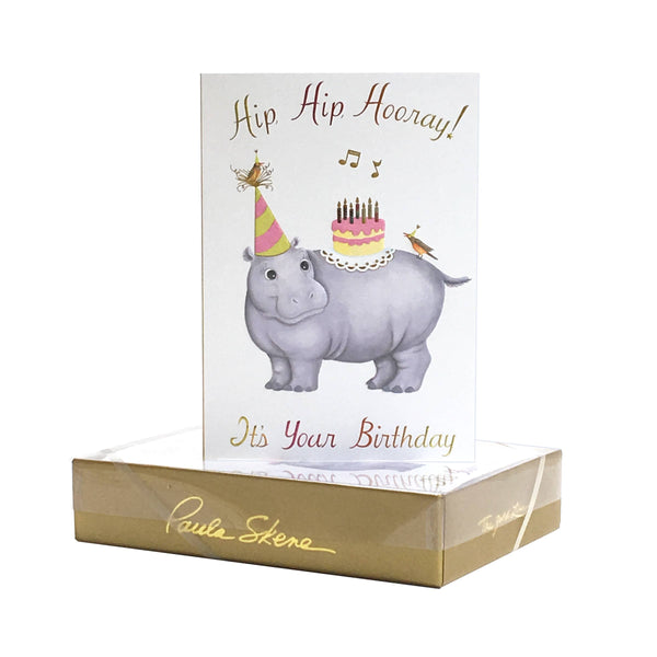 PAULA SKENE DESIGNS - Hippo Birthday Card