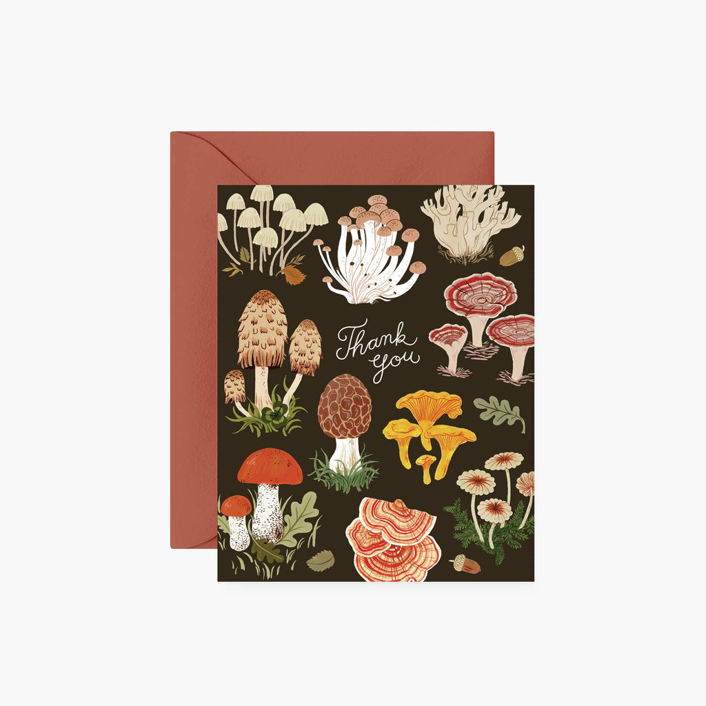 Oana Befort MUSHROOMS Thank You Card