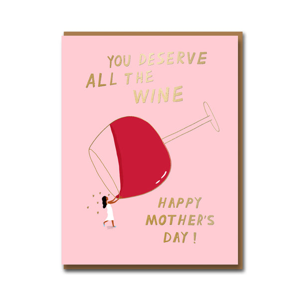 Carolyn Suzuki All The Vino Mother's Day Card