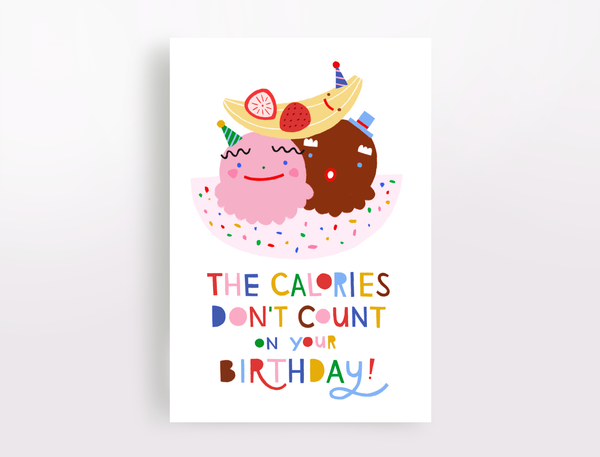 Angelope Design - Happy Ice Cream Birthday Card