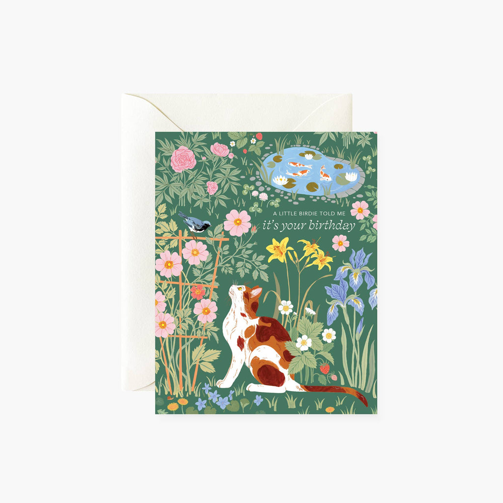 Oana Befort A LITTLE BIRDIE TOLD ME Birthday Card