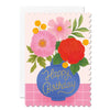 Ricicle Cards - Happy Birthday Vase Card