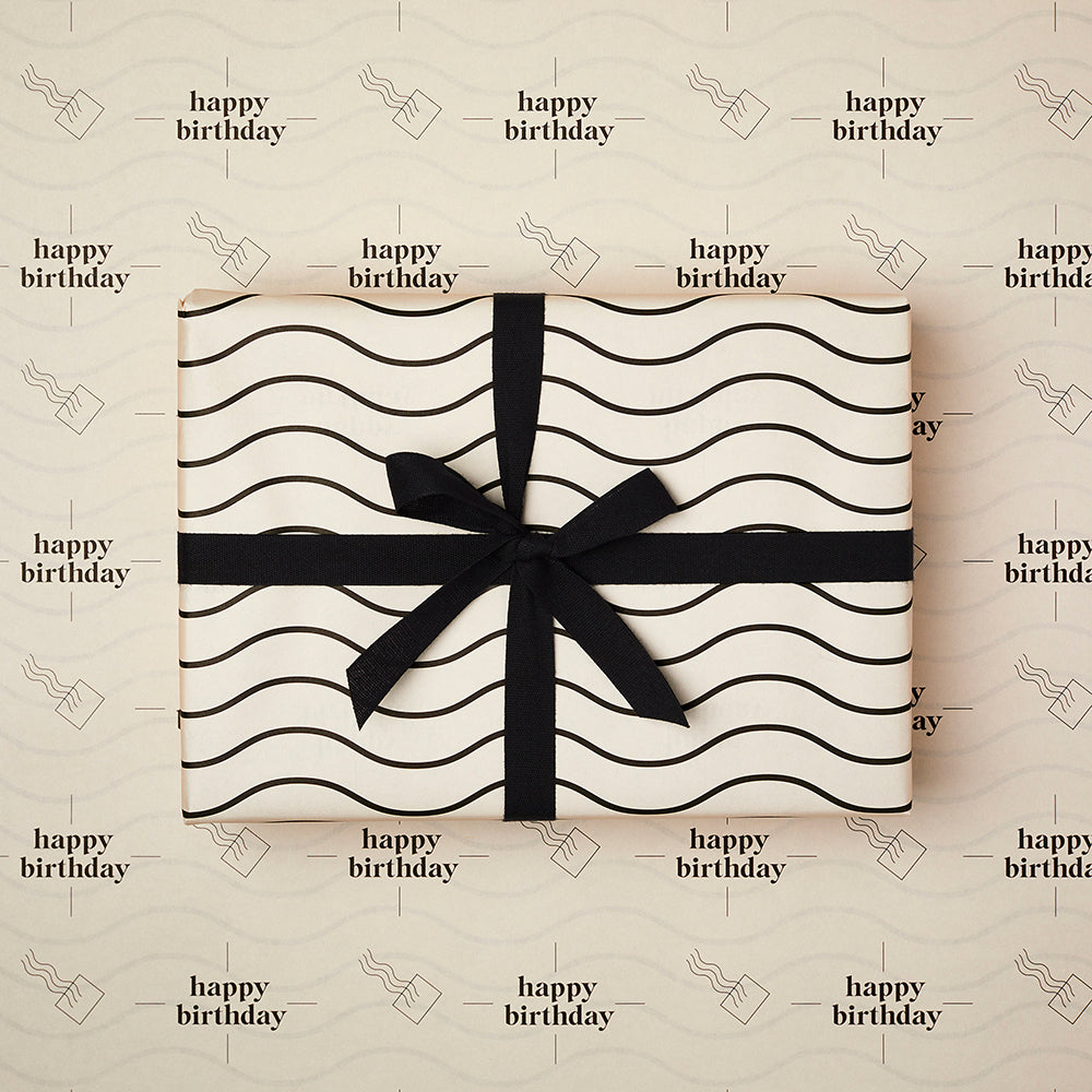 Katie Leamon Birthday Airmail & Wave Gift Wrap