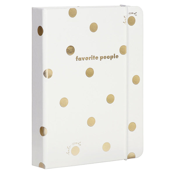Kate Spade New York Address Book - Gold Dot with Script