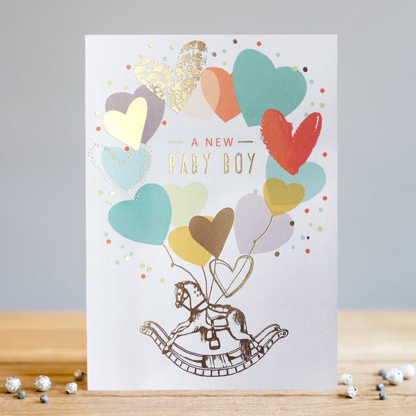 Louise Tiler Baby Boy Horse Card