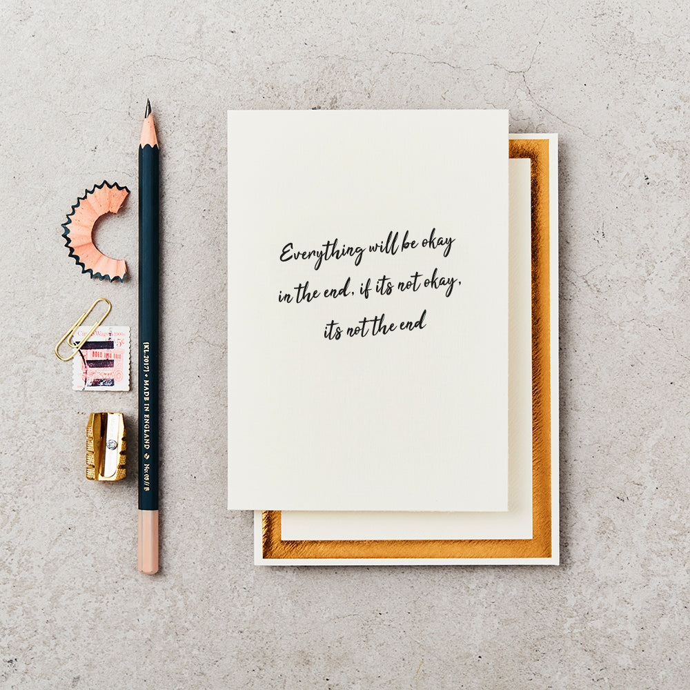 Katie Leamon Everything Will Be Okay Sympathy Card