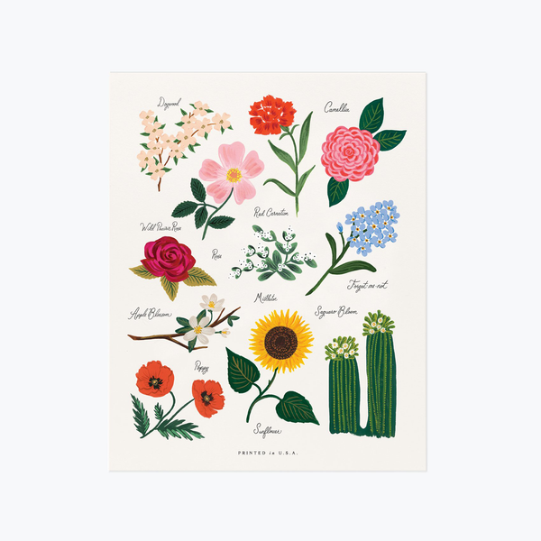 Rifle Paper Co. Florals of the United States Art Print
