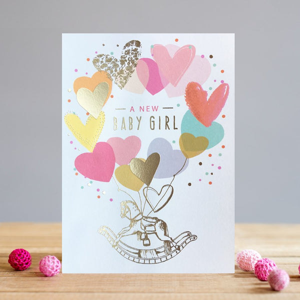 Louise Tiler Baby Girl Horse Card