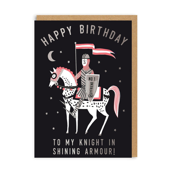 HELLO!LUCKY Boyfriend Knight Birthday Card