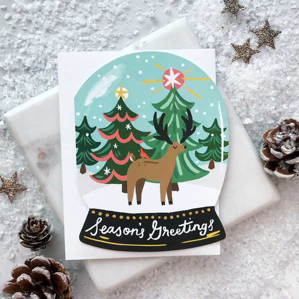 Idlewild Co. Snow Globe Christmas Card