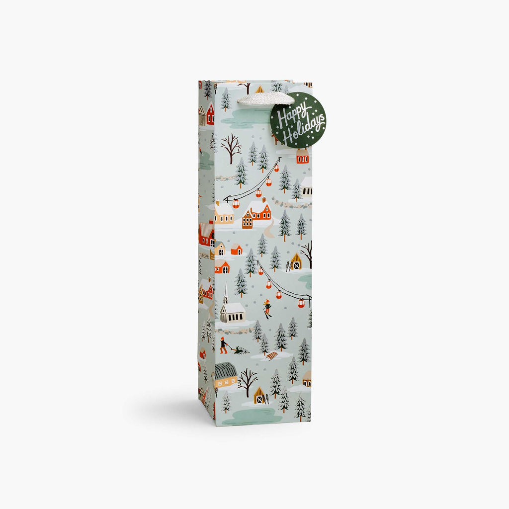 Rifle Paper Co. Christmas Gift Bags - Holiday Village