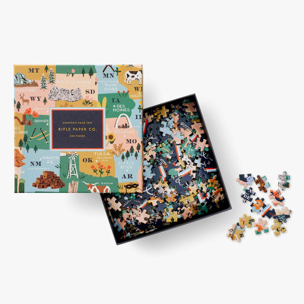 Rifle Paper Co. Jigsaw Puzzle - American Road Trip
