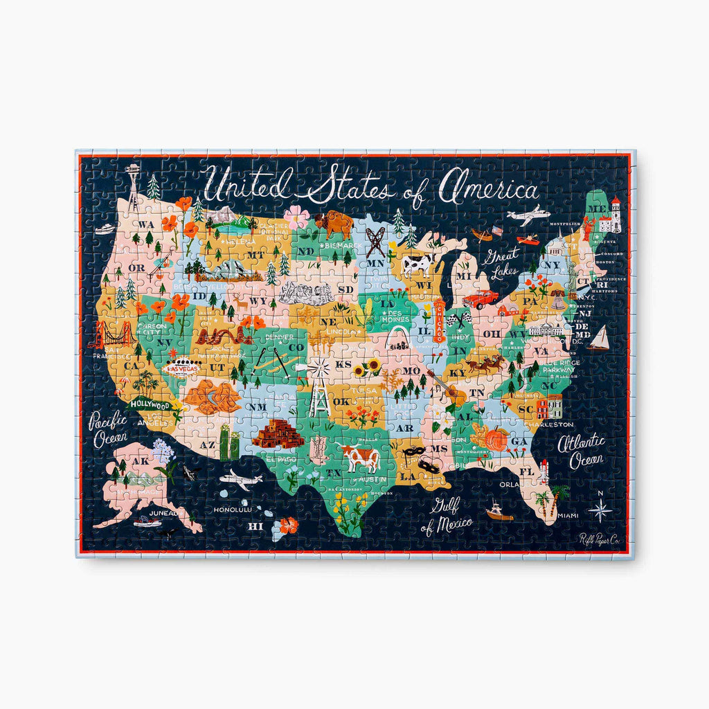 Rifle Paper Co. Jigsaw Puzzle - American Road Trip