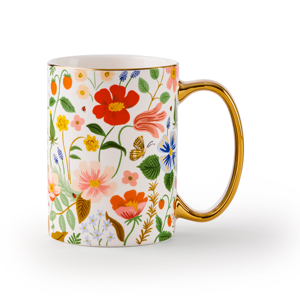 Rifle Paper Co. Porcelain Mug - Strawberry Fields