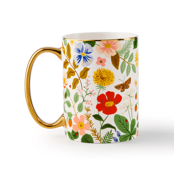 Rifle Paper Co. Porcelain Mug - Strawberry Fields