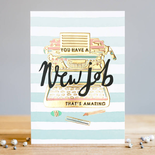 Louise Tiler New Job Stripes Card