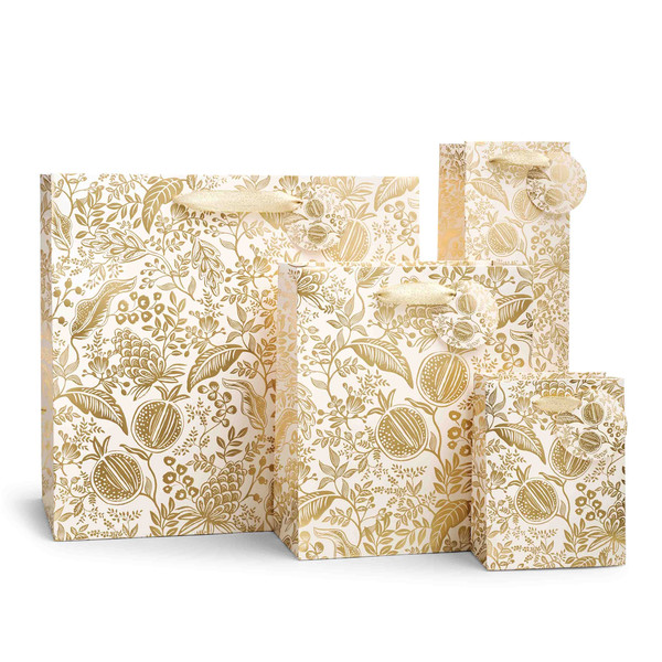 Rifle Paper Co. Christmas Gift Bags - Pomegranate