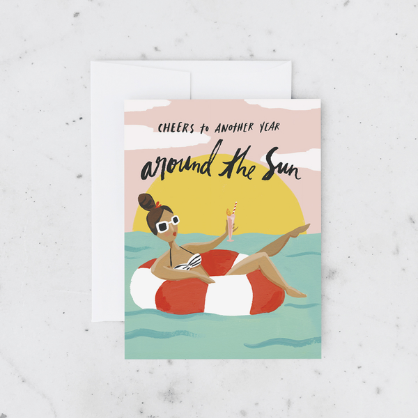 Idlewild Co. Pool Girl Birthday Card