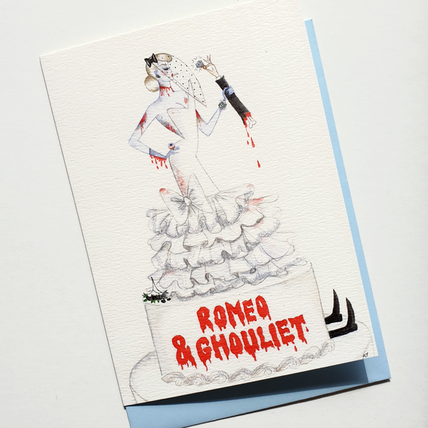 Andrea Kett Romeo & Ghouliet Halloween Card