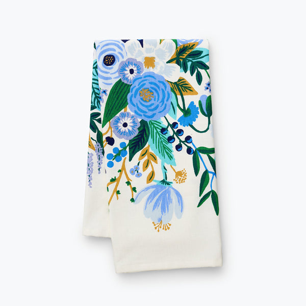 Rifle Paper Co. Garden Party Blue Tea Towel