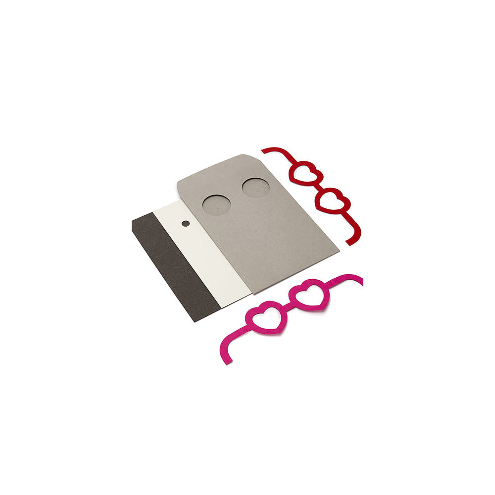 Cut & Make The Villa Plus Heart Glasses Card