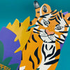 Raspberry Blossom Happy Birthday' 3D Fold-out Tiger Card