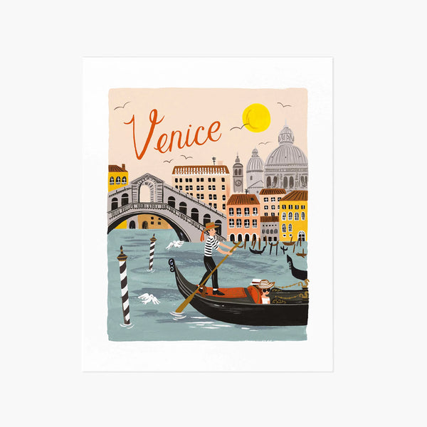 Rifle Paper Co. Venice World Traveller Art Print