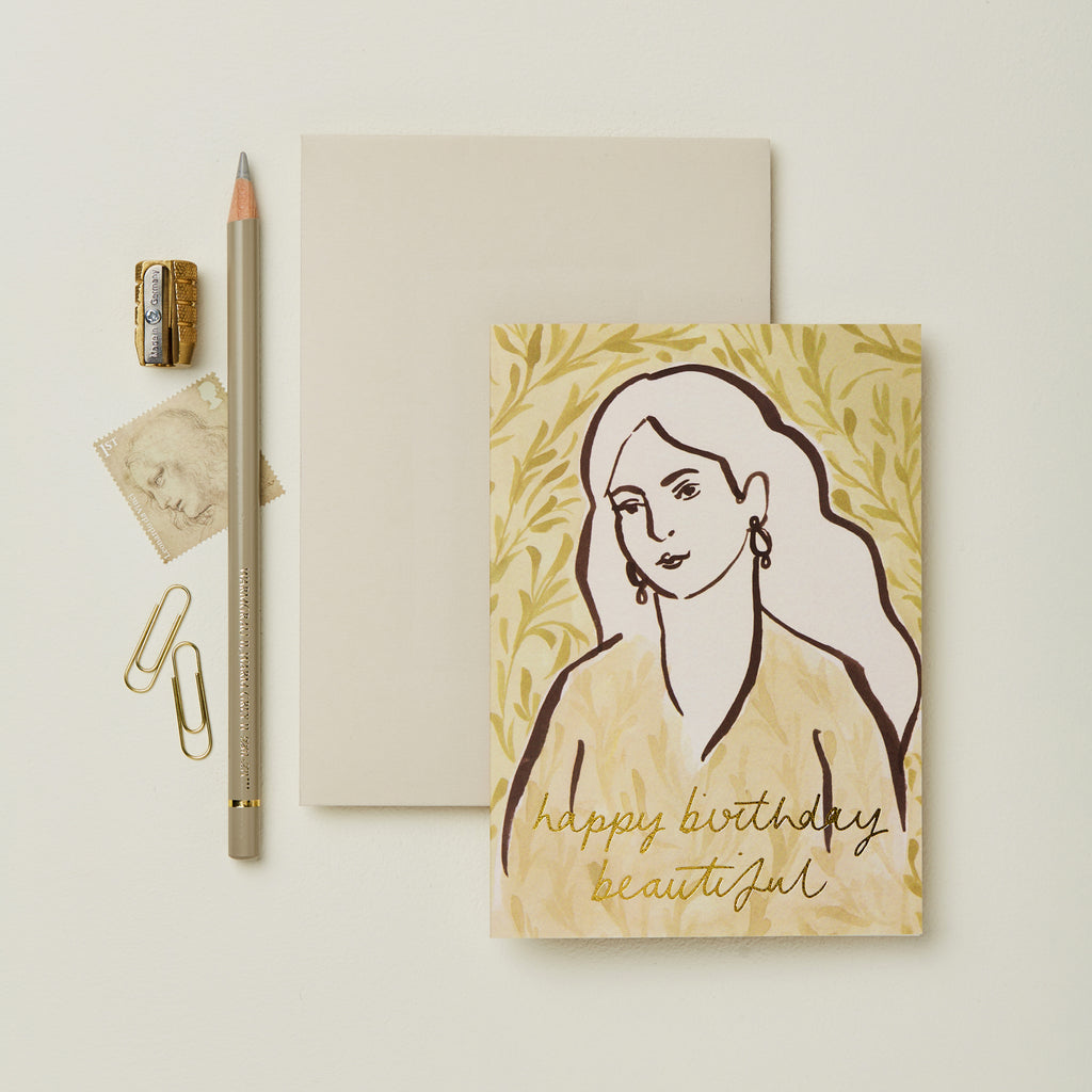 Wanderlust Paper Co. Portrait 'Happy Birthday Beautiful'