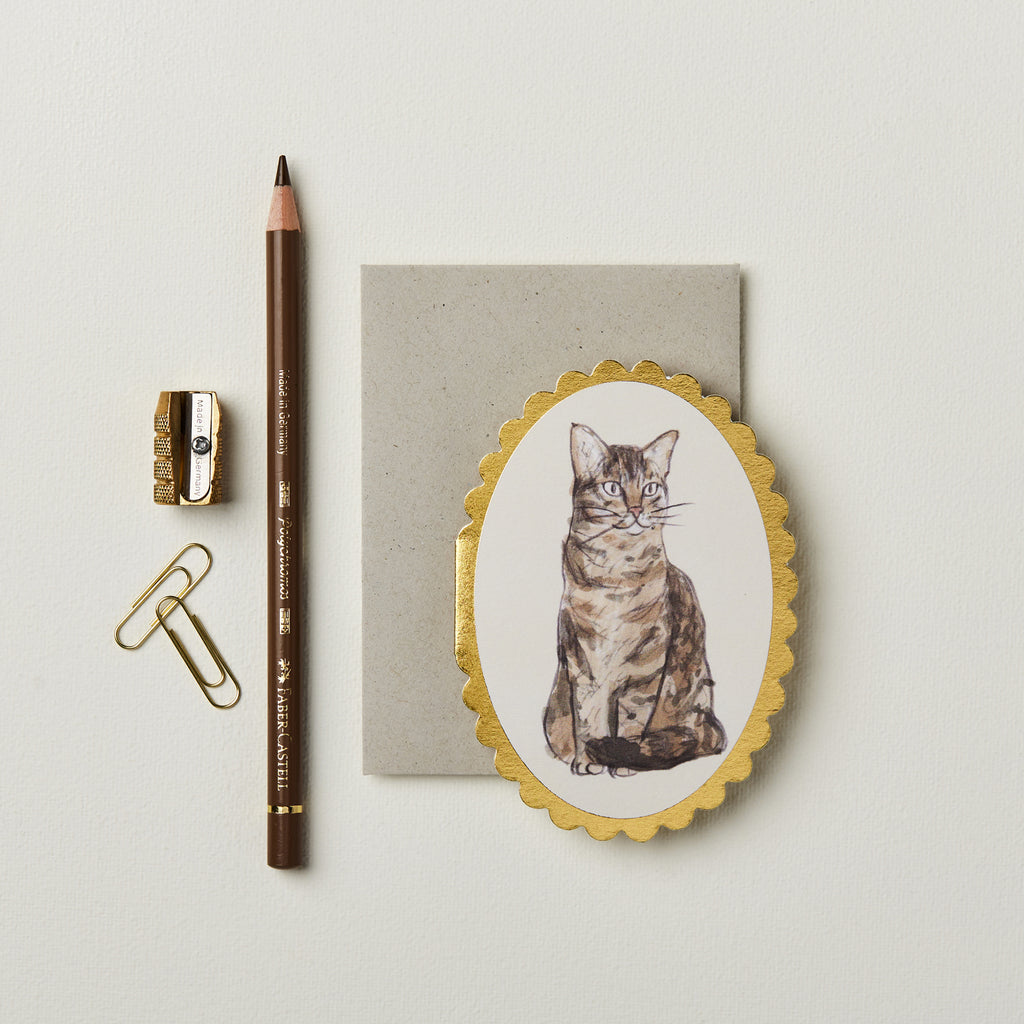 Wanderlust Paper Co. Tabby Cat Mini Card