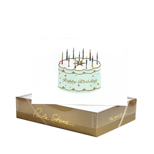 PAULA SKENE DESIGNS - Starring Birthday Cake Birthday Card