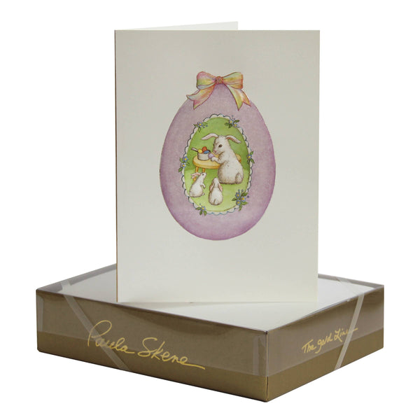 PAULA SKENE DESIGNS - Bunny in Sugar Egg Easter Card