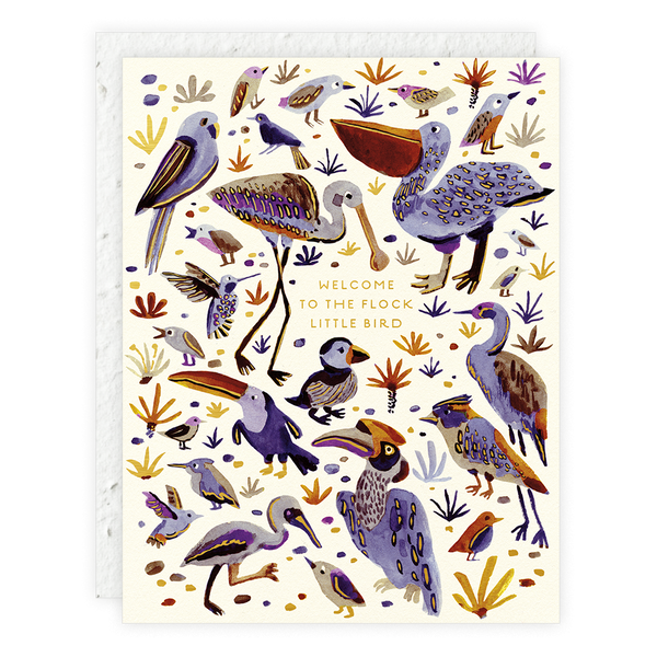 Seedlings - Little Bird Baby Card